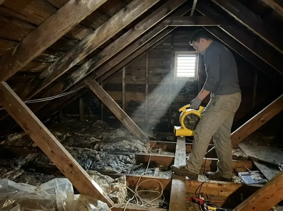 attic-water-damage-drying-proc-007 — frequently asked questions, Emergency Water Extraction & 24/7 Flood Response in St. Ros…